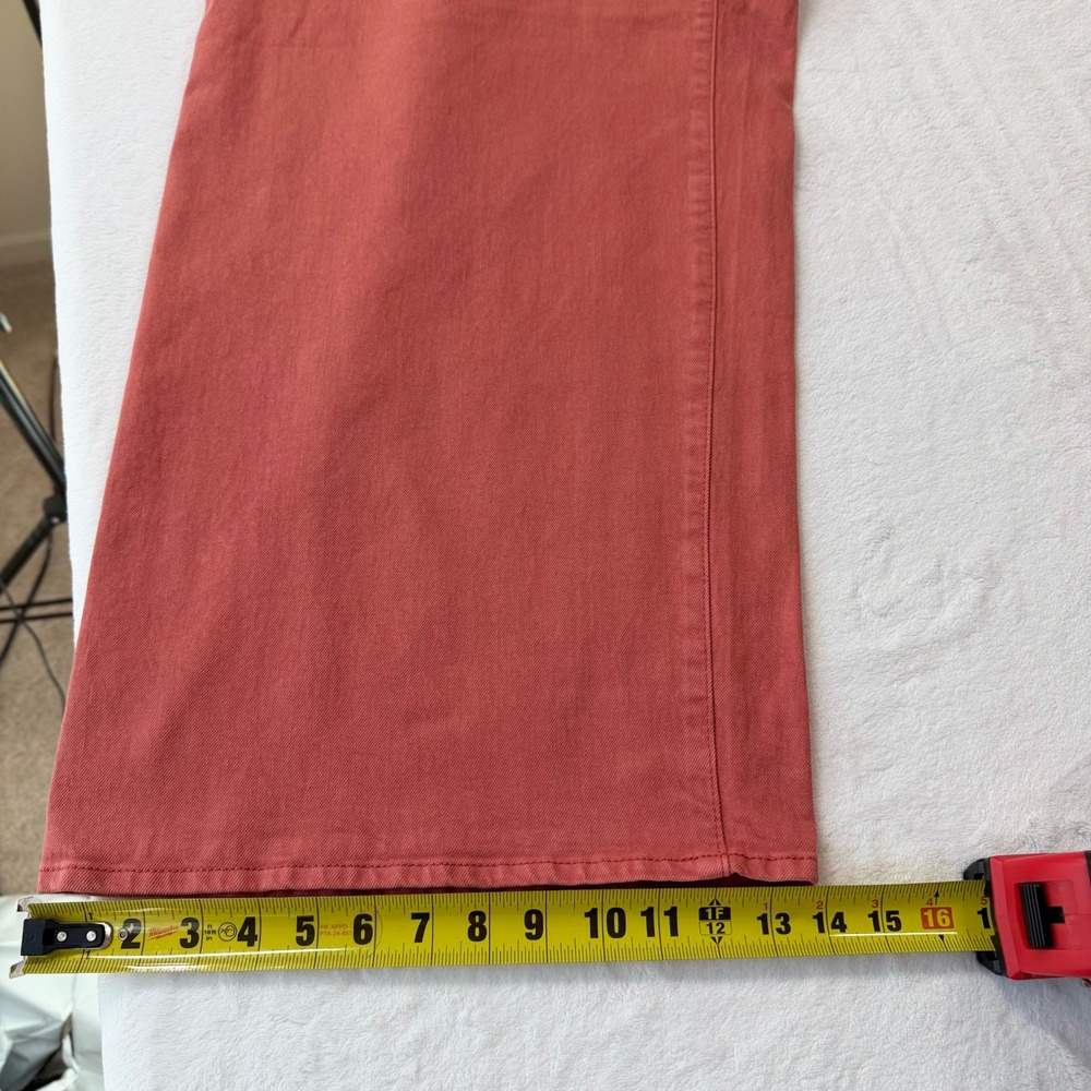 Universal Thread Sailor Wide Leg Pants Womens 17 Orange Good High Rise Stretch - Picture 11 of 14